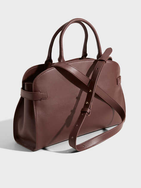 Женский тоут COCCINELLE HANDBAG SMOOTH LEATHER / BERRY, Артикул E1 TLA 18 04 01, каштановый | 5239178. Ракурс 3