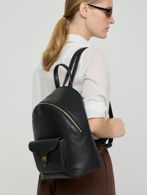 Женский рюкзак COCCINELLE HANDBAG GRAINED LEATHER, Артикул E1 TFK 14 02 01, черный | 5239186. Ракурс 5