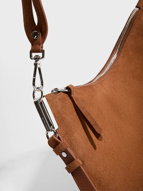 Женская сумка  COCCINELLE HANDBAG SUEDE LEATHER, Артикул E1 QKG 13 02 01, светло-коричневый | 5242959. Ракурс 2