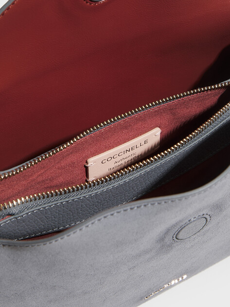 Женская сумка  COCCINELLE HANDBAG SUEDE LEATH./GRAINED L, Артикул E1 VCL 18 02 01, сине-серый | 5243031. Ракурс 4