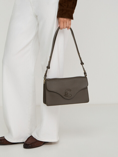 Женская сумка  COCCINELLE HANDBAG SMOOTH LEATHER, Артикул E1 VJF 12 02 01, серовато-коричневый | 5243045. Ракурс 5