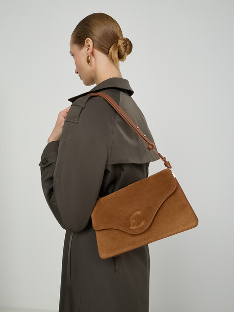 Женская сумка  COCCINELLE HANDBAG SUEDE LE./GRAINED LE., Артикул E1 VJG 12 02 01, светло-коричневый | 5243053. Ракурс 5