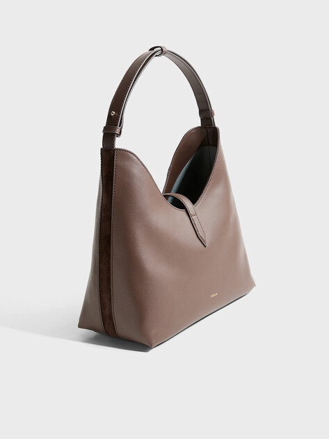 Женская сумка  FURLA, Артикул FURLA GOCCIA M HOBO, коричневый | 5245496. Ракурс 3
