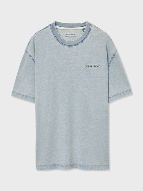 Мужская футболка GUESS JEANS GJ SS CN OS AMERICAN TRAD TEE, Артикул M6GI75KCTG1, светло-голубой | 5255348. Ракурс 6 Мужская футболка GUESS JEANS GJ SS CN OS AMERICAN TRAD TEE, Артикул M6GI75KCTG1, светло-голубой | 5255348. Ракурс 6
