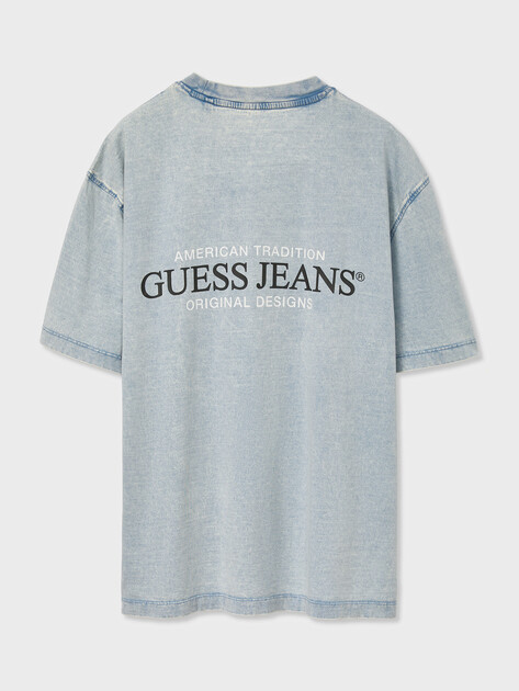 Мужская футболка GUESS JEANS GJ SS CN OS AMERICAN TRAD TEE, Артикул M6GI75KCTG1, светло-голубой | 5255348. Ракурс 7 Мужская футболка GUESS JEANS GJ SS CN OS AMERICAN TRAD TEE, Артикул M6GI75KCTG1, светло-голубой | 5255348. Ракурс 7