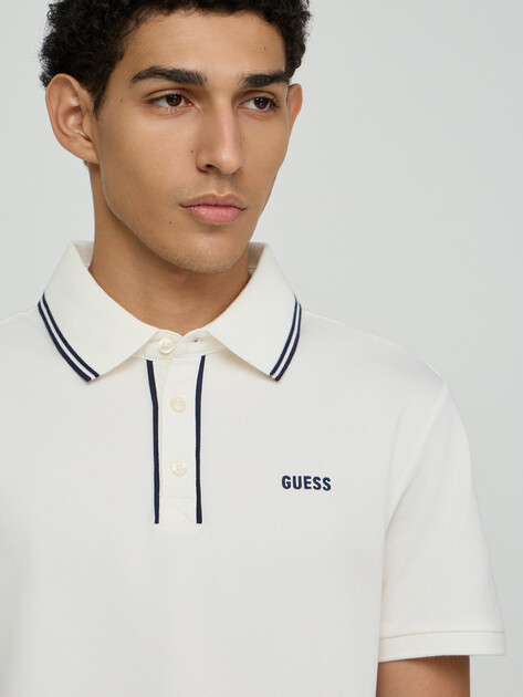 Мужское поло GUESS PAUL PIQUE SS POLO, Артикул M6GP27K3179, белый | 5255685. Ракурс 4