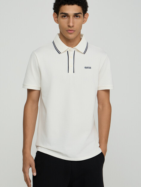 Мужское поло GUESS PAUL PIQUE SS POLO, Артикул M6GP27K3179, белый | 5255685. Ракурс 5