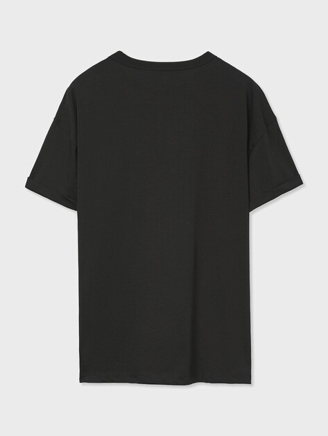 Женская футболка GUESS SS CN POCKET G LOGO TEE, Артикул W6GI17K3037, черный | 5255976. Ракурс 7