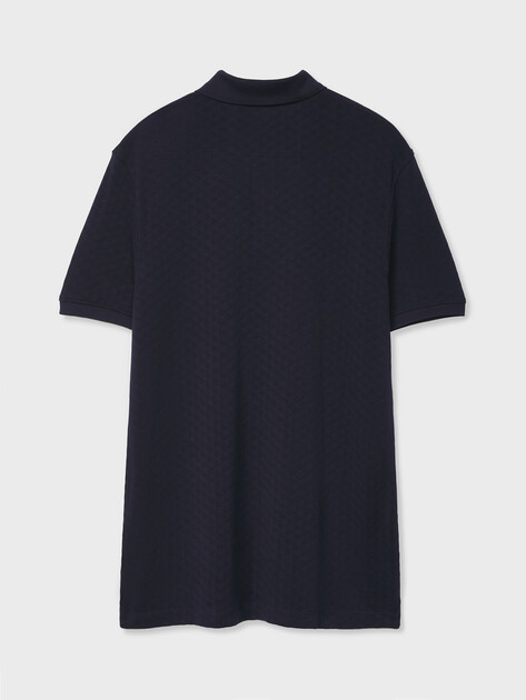 Мужское поло GUESS SS LUXE JACQAURD POLO, Артикул M6GP15K3083, темно-синий | 5256194. Ракурс 7