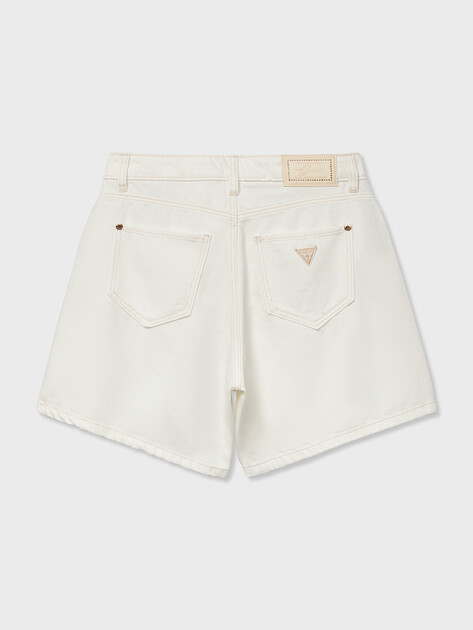 Женские шорты GUESS SUPER RELAXED SHORT, Артикул W6GD1AD0704, молочный | 5256230. Ракурс 7
