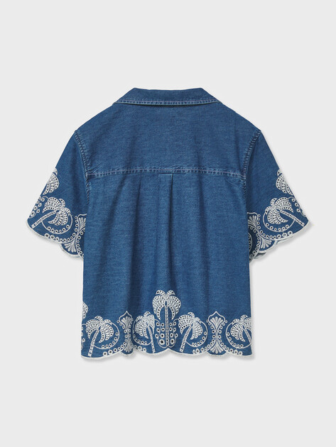 Женская джинсовая рубашка GUESS PETRA SHIRT, Артикул W6GH15D0687, синий | 5256263. Ракурс 7 Женская джинсовая рубашка GUESS PETRA SHIRT, Артикул W6GH15D0687, синий | 5256263. Ракурс 7