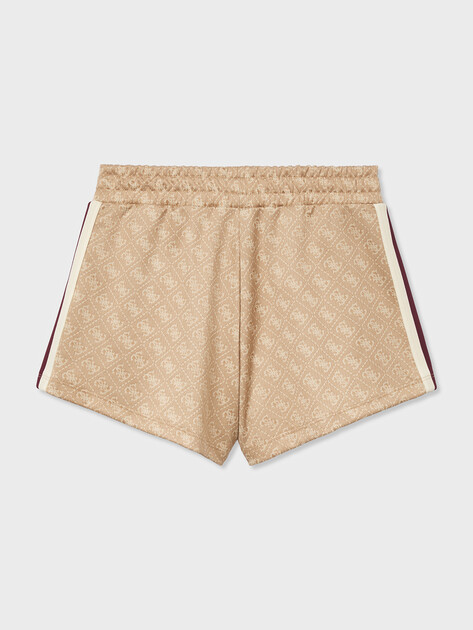 Женские шорты GUESS 4G JACQUARD SHORTS, Артикул V6GD02K2959, бежевый | 5256438. Ракурс 7