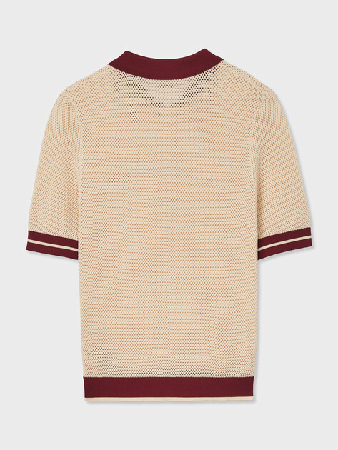 Женское поло GUESS GABRY SS CROPPED POLO SWTR, Артикул V6GR04Z0725, светло-бежевый | 5256506. Ракурс 7