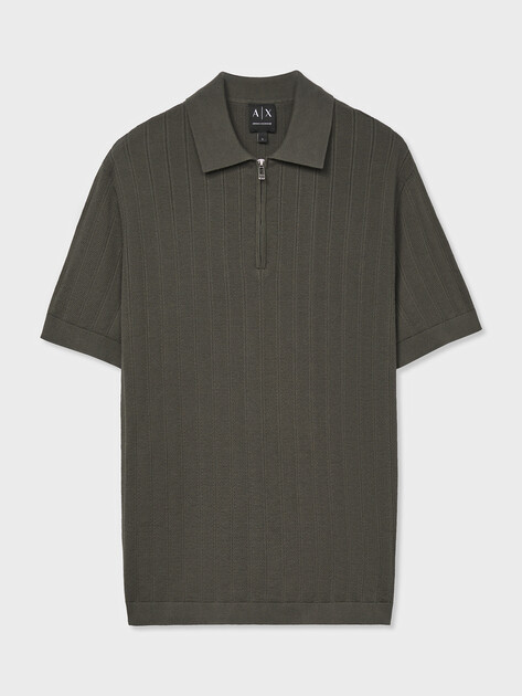 Мужское поло ARMANI EXCHANGE Polo in Maglia di Cotone Essential, Артикул XM002438, серовато-зеленый | 5257409. Ракурс 6 Мужское поло ARMANI EXCHANGE Polo in Maglia di Cotone Essential, Артикул XM002438, серовато-зеленый | 5257409. Ракурс 6