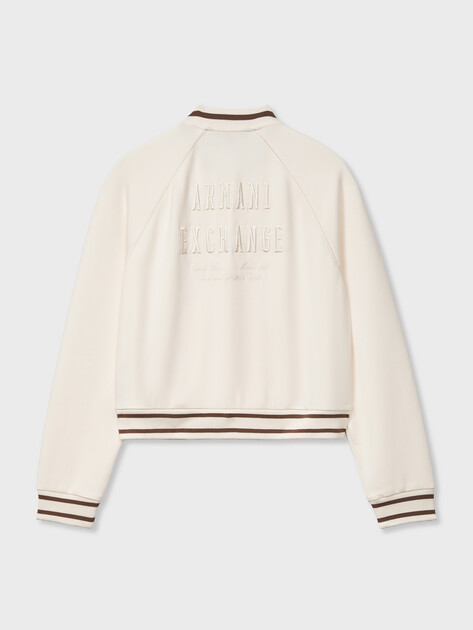 Женская толстовка ARMANI EXCHANGE Felpa con Zip Interlock Soft Touch, Артикул XW002071, молочно-бежевый | 5257505. Ракурс 7 Женская толстовка ARMANI EXCHANGE Felpa con Zip Interlock Soft Touch, Артикул XW002071, молочно-бежевый | 5257505. Ракурс 7