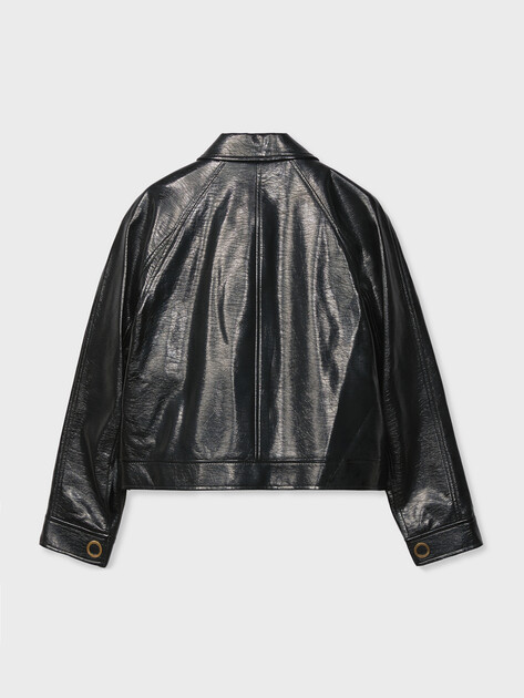 Женская куртка ARMANI EXCHANGE Blouson Vinile Lucido Effetto bagnato, Артикул XW001811, черный | 5258765. Ракурс 7 Женская куртка ARMANI EXCHANGE Blouson Vinile Lucido Effetto bagnato, Артикул XW001811, черный | 5258765. Ракурс 7