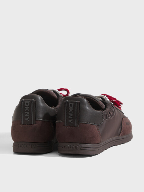Женские кеды DKNY ARIANNA - LACE UP SNEAKER, Артикул K3600076(K), темно-коричневый | 5263191. Ракурс 5