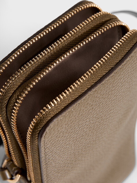 Женская сумка  MICHAEL KORS SM NS DBL ZIP PHONE XBODY, Артикул 32F6GJ6C5L(K), оливковый | 5308825. Ракурс 4