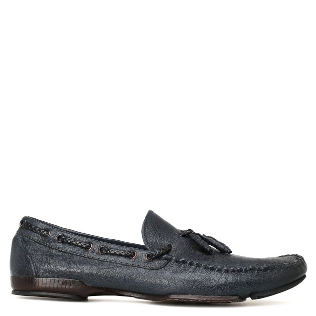 Мужские мокасины OFFICINE CREATIVE, Артикул INDI46, темно-синий | 758611. Ракурс 2