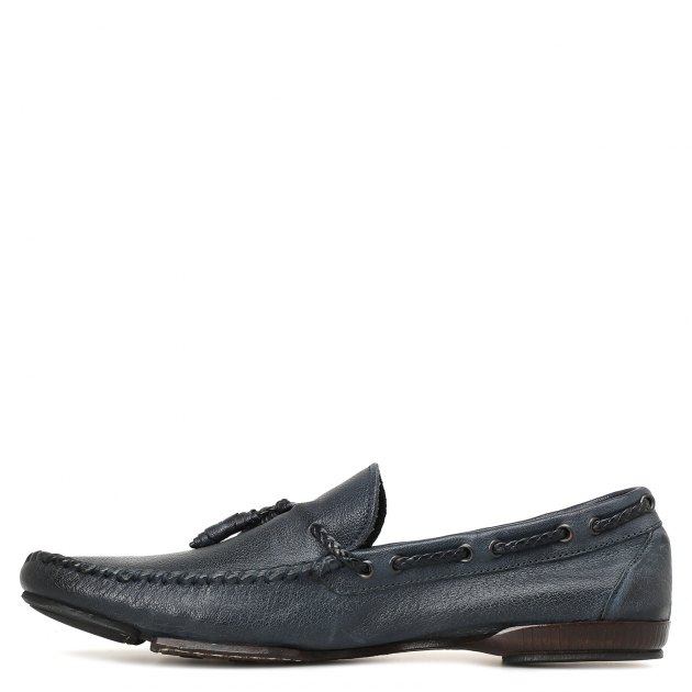 Мужские мокасины OFFICINE CREATIVE, Артикул INDI46, темно-синий | 758611. Ракурс 4