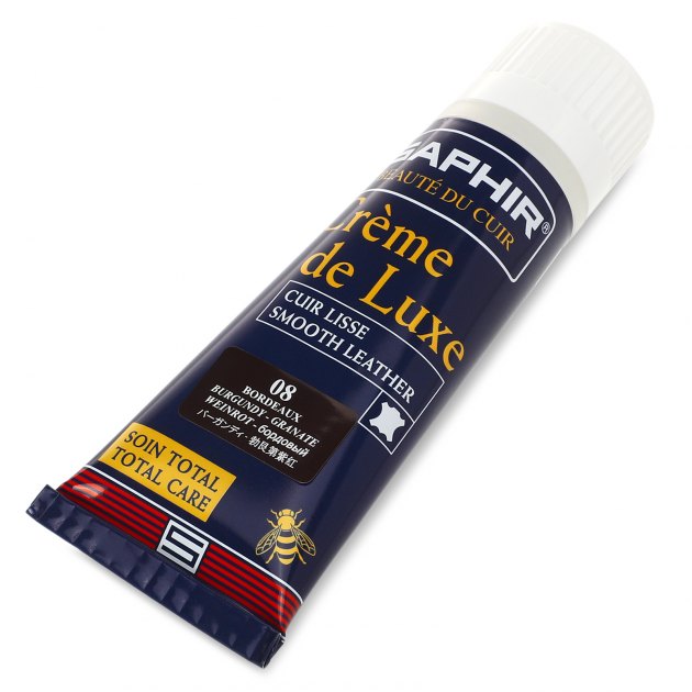 Крем для гладкой кожи SAPHIR, Артикул CREME DE LUXE, бордовый | 867546. Ракурс 2