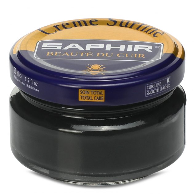 Крем для гладкой кожи SAPHIR, Артикул SURFINE, темно-серый | 869006. Ракурс 2