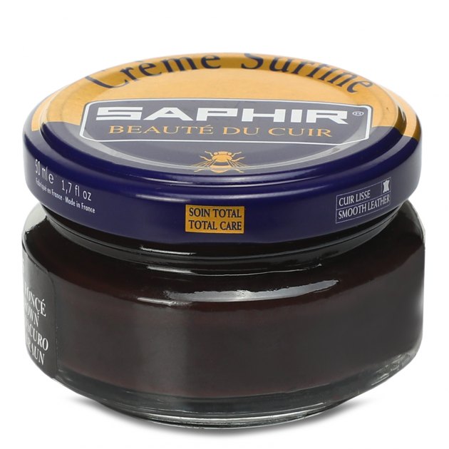 Крем для гладкой кожи SAPHIR, Артикул SURFINE, темно-коричневый | 869064. Ракурс 2