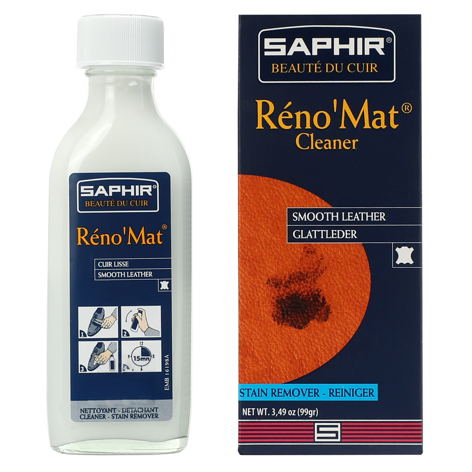Средство сапфир. Пропитка Saphir Reno mat. Сапфир Рено мат. Очищающее средство Saphir. Очиститель реномат сапфир.