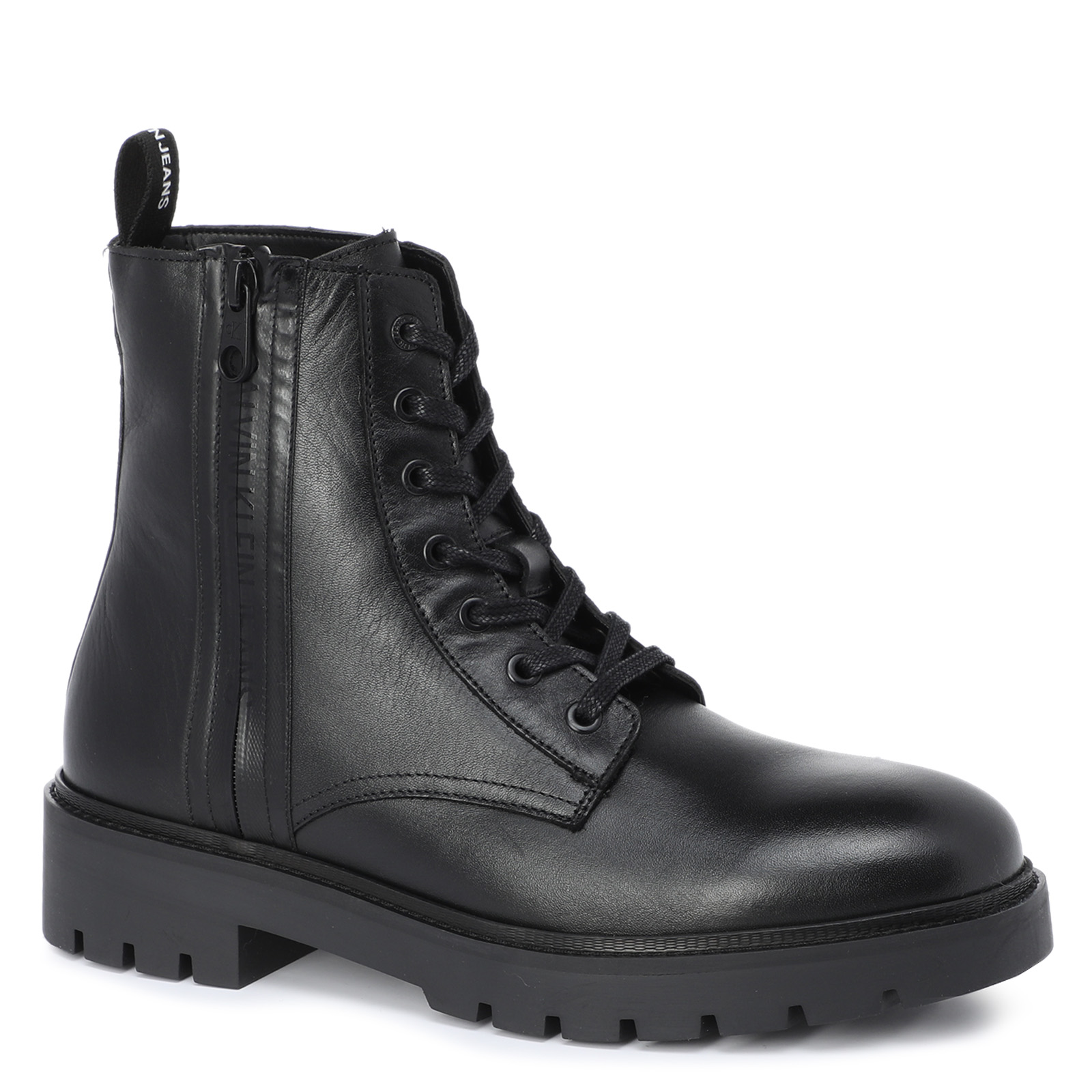 CALVIN KLEIN JEANS COMBAT MID LACEUP BOOT W ZIP YM0YM00262 2673264