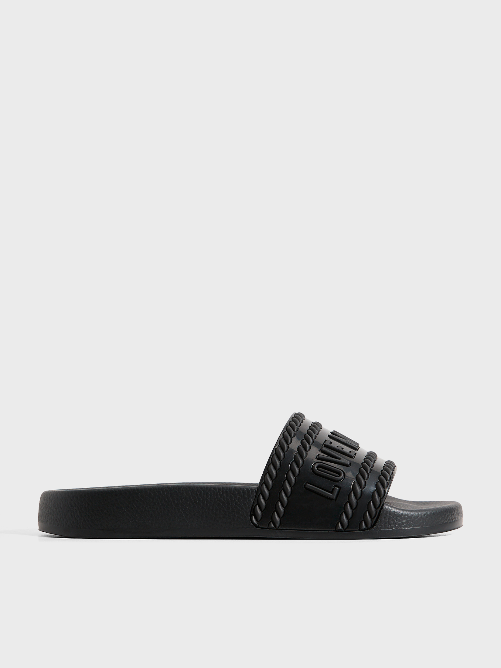 Шлепанцы LOVE MOSCHINO POOL SLIDE JA28342G ЧЕРНЫЙ - купить в