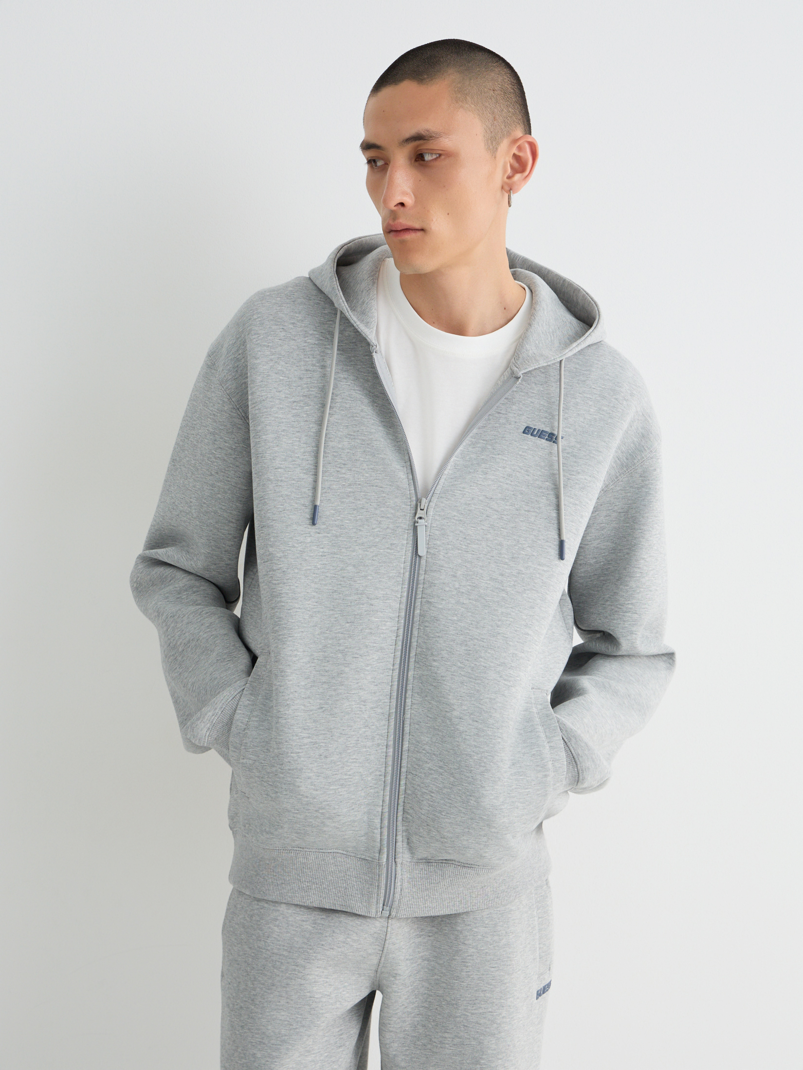 老GUY 品 Спортивная одежда GUESS LAURO ZIP HOODIE SWEATSHIRT Z6RQ22K1971