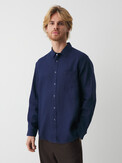 MAISON DAVID SHIRT темно-синий