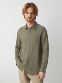 MAISON DAVID SHIRT серовато-зеленый
