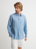 MAISON DAVID SHIRT серовато-голубой