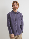 MAISON DAVID SHIRT фиолетово-синий