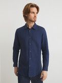 MAISON DAVID SHIRT темно-синий