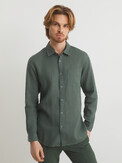 MAISON DAVID SHIRT темно-зеленый