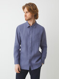 MAISON DAVID SHIRT серо-фиолетовый
