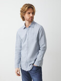 MAISON DAVID SHIRT голубовато-серый