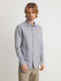 MAISON DAVID SHIRT светло-серый