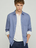 MAISON DAVID SHIRT серо-фиолетовый