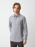 MAISON DAVID SHIRT светло-серый