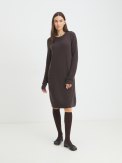 MAISON DAVID Knitted dress темно-коричневый
