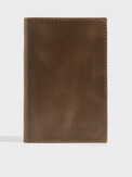 MAISON DAVID PASSPORT COVER зелено-коричневый
