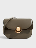 FURLA FURLA SFERA MINI CROSSBODY ROUND зеленовато-коричневый