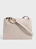 FURLA FURLA NUVOLA S CROSSBODY серо-бежевый