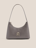 FURLA FURLA DIAMANTE MINI SHOULDER BAG серый