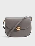 FURLA FURLA MOONLIGHT S CROSSBODY ROUND темно-серый