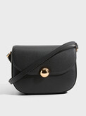 FURLA FURLA MOONLIGHT S CROSSBODY ROUND черный