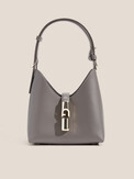 FURLA FURLA IRIDE MINI HOBO темно-серый